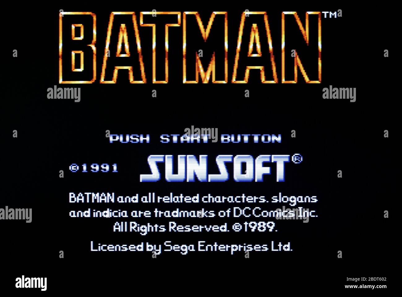 Batman - Sega Genesis Mega Drive - Editorial use only Stock