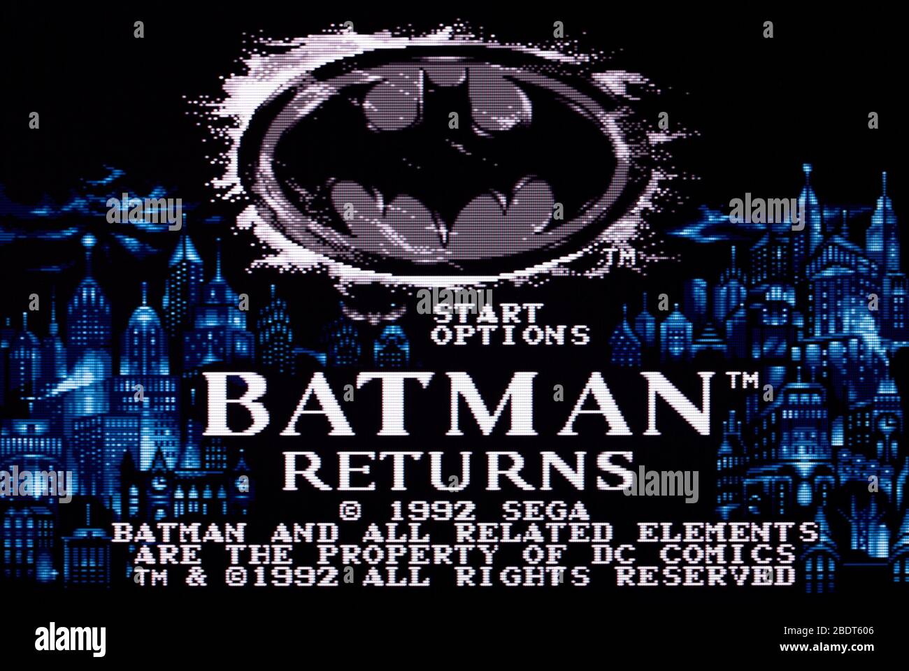Batman Returns Sega Genesis Mega Drive Editorial use only Stock Photo Alamy