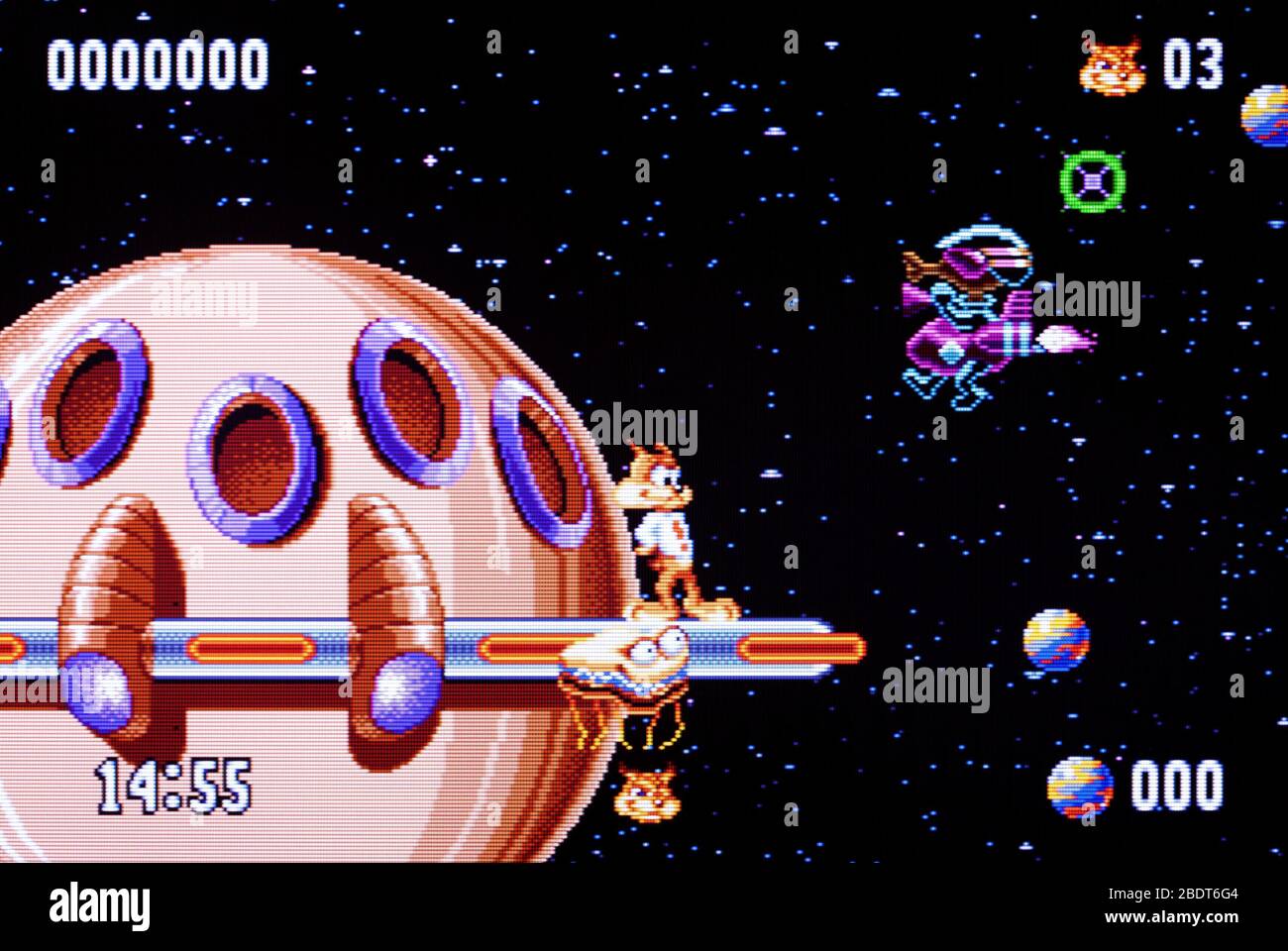 Bubsy II 2 - Sega Genesis Mega Drive - Editorial use only Stock Photo ...