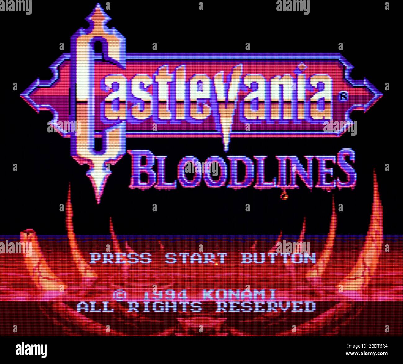 Castlevania Bloodlines Sega Genesis Mega Drive Editorial use