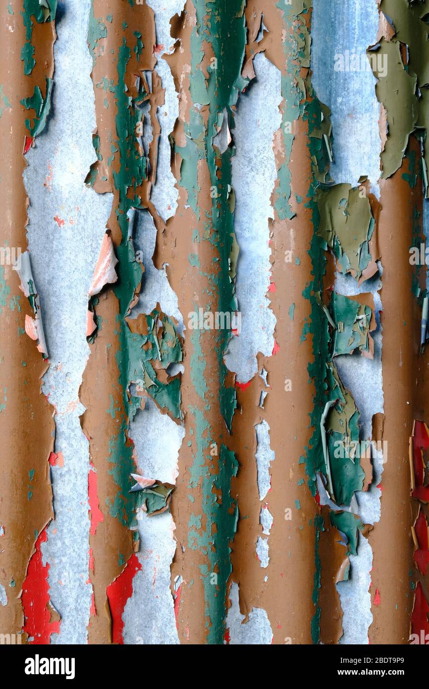rusting corrugate iron Stock Photo