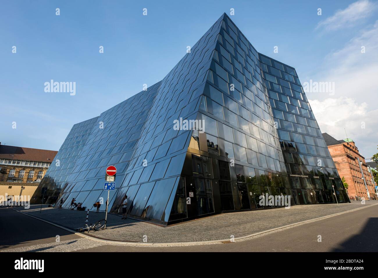 University Library Freiburg, new building, at the Platz der UniversitŠt, Freiburg im Breisgau, Germany, Stock Photo