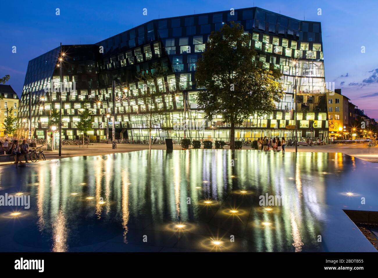 University Library Freiburg, new building, at the Platz der UniversitŠt, Freiburg im Breisgau, Germany, Stock Photo