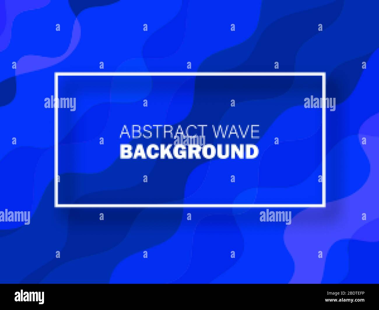 Abstract dynamic fluid overlap textured blue background Vector eps10 Stock Vector