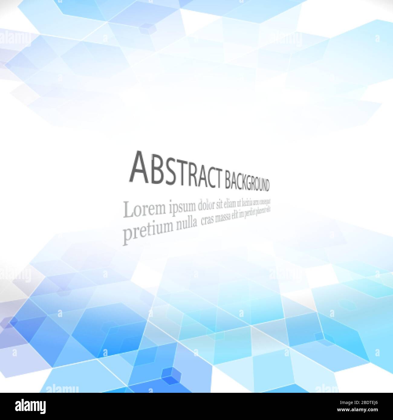 Abstract geometric vector background Blue cube Vector illustration ...
