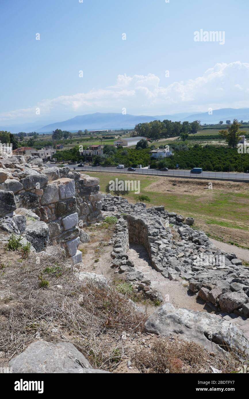 Tiryns Archaeological Site Stock Photo - Alamy