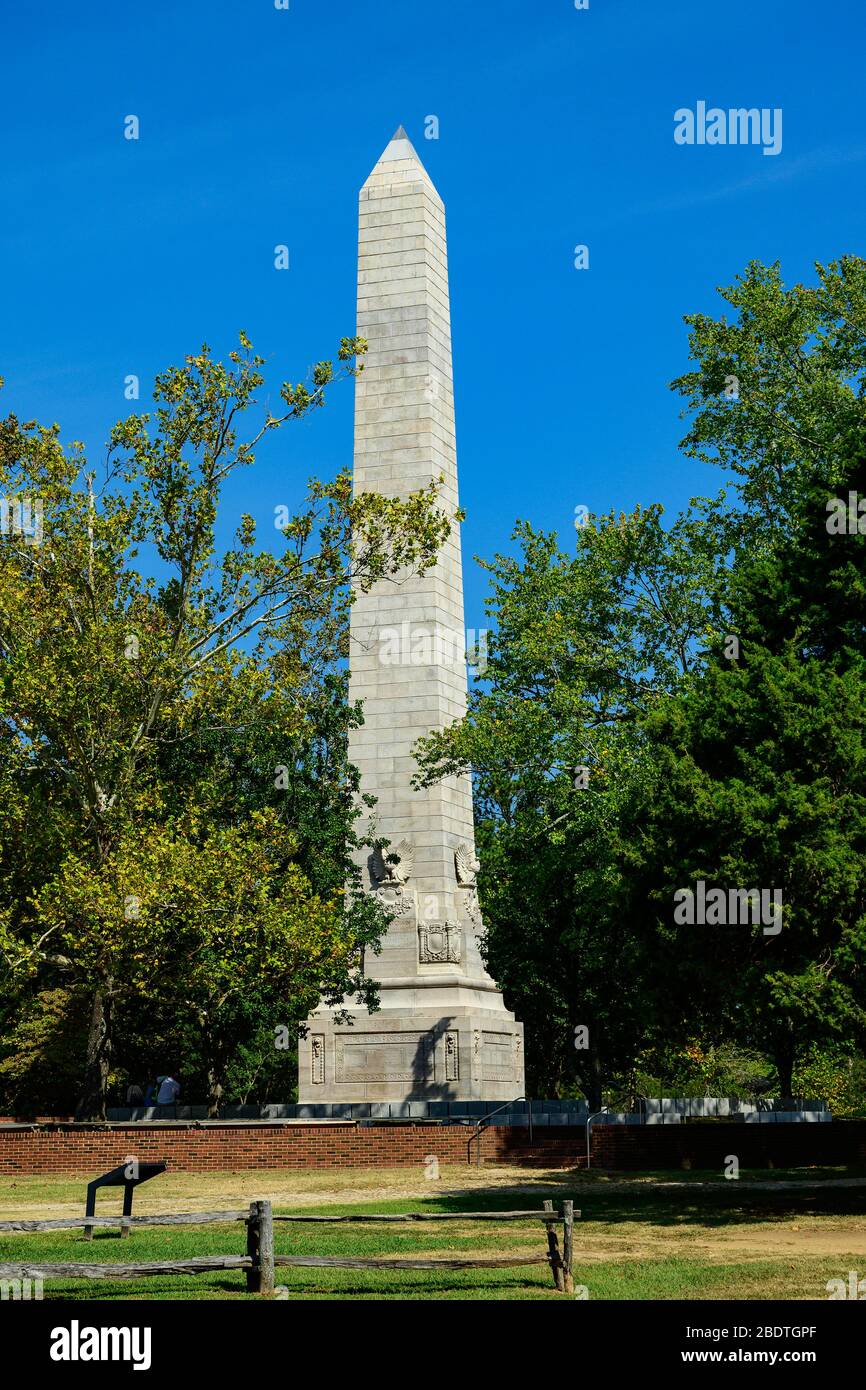 General Assembly Monument on Jamestown Island, Virginia. Stock Photo