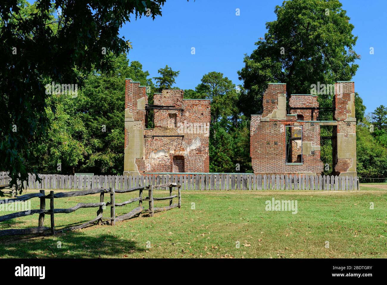 The Ambler House at Jamestown. Stock Photo