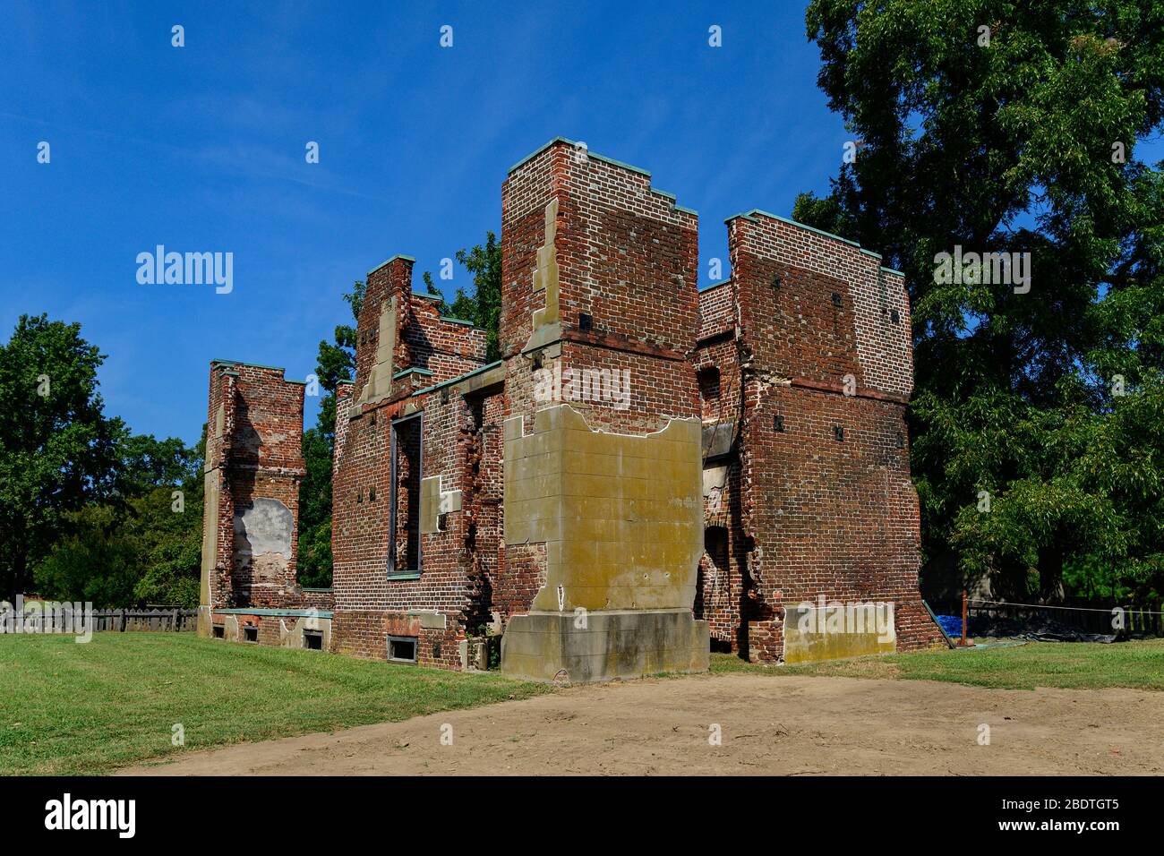 The Ambler House at Jamestown. Stock Photo