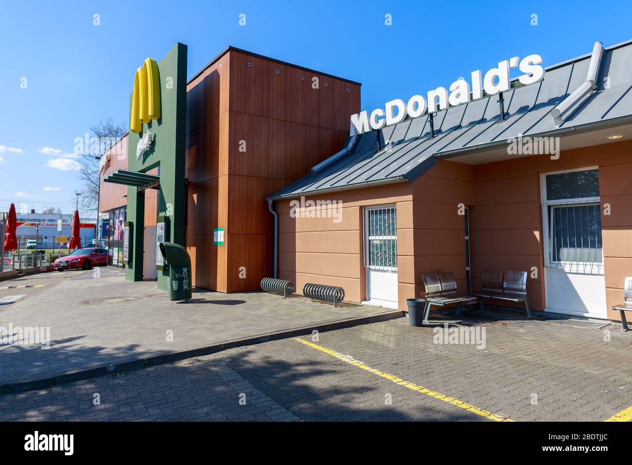 HANOVER / GERMANY - APRIL 7, 2020: McDonalds brand on a Mc Donalds branch  in Hanover Stock Photo - Alamy