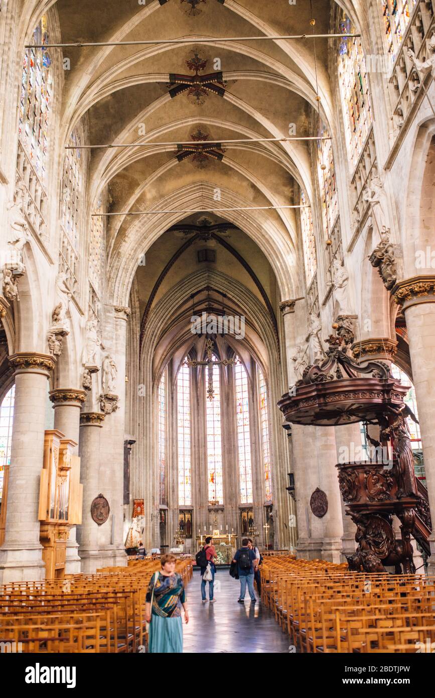 Our blessed lady of the sablon church hi-res stock photography and