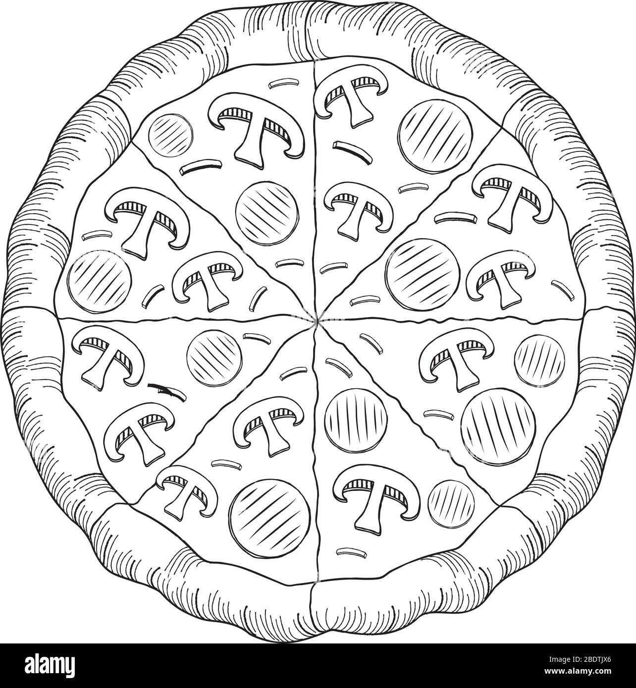 Pizza drawing hires stock photography and images Alamy