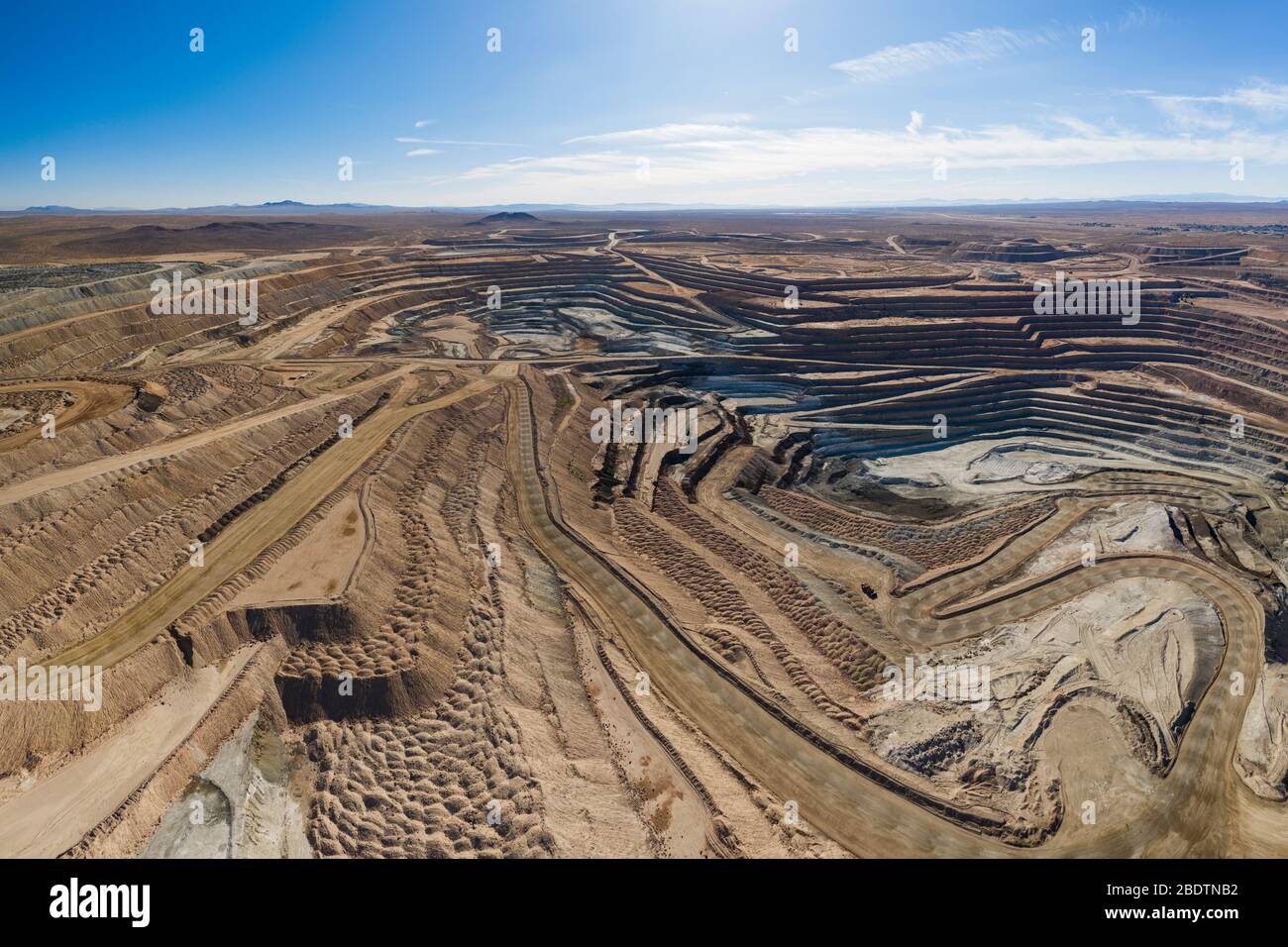 Boron mine in the California high desert aerial Stock Photo Alamy