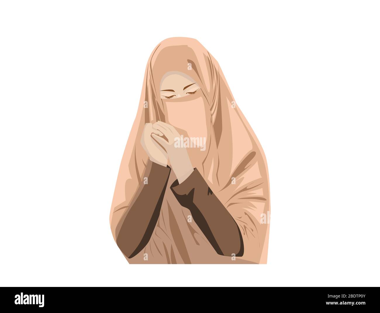 Beautiful Muslim Women with Niqab. Cartoon of Islamic Women in Niqab Stock  Vector Image & Art - Alamy