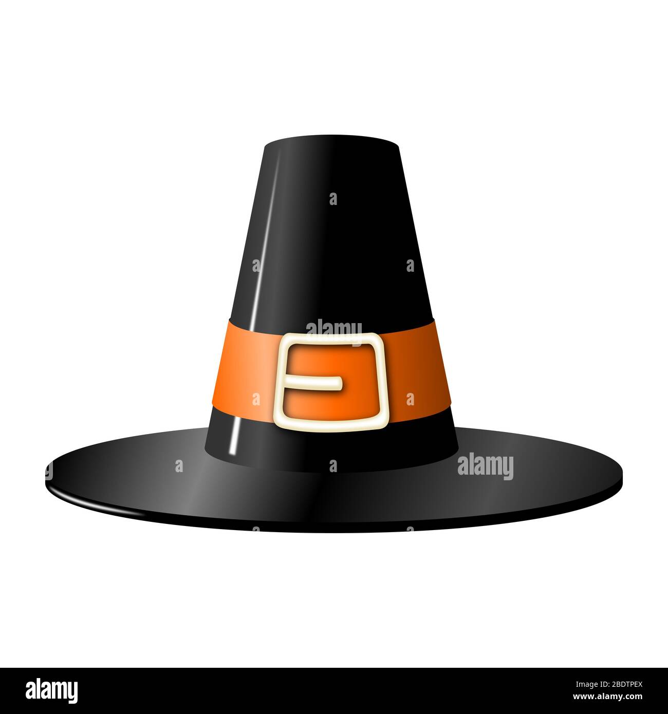 Old-fashioned black hat Stock Photo - Alamy