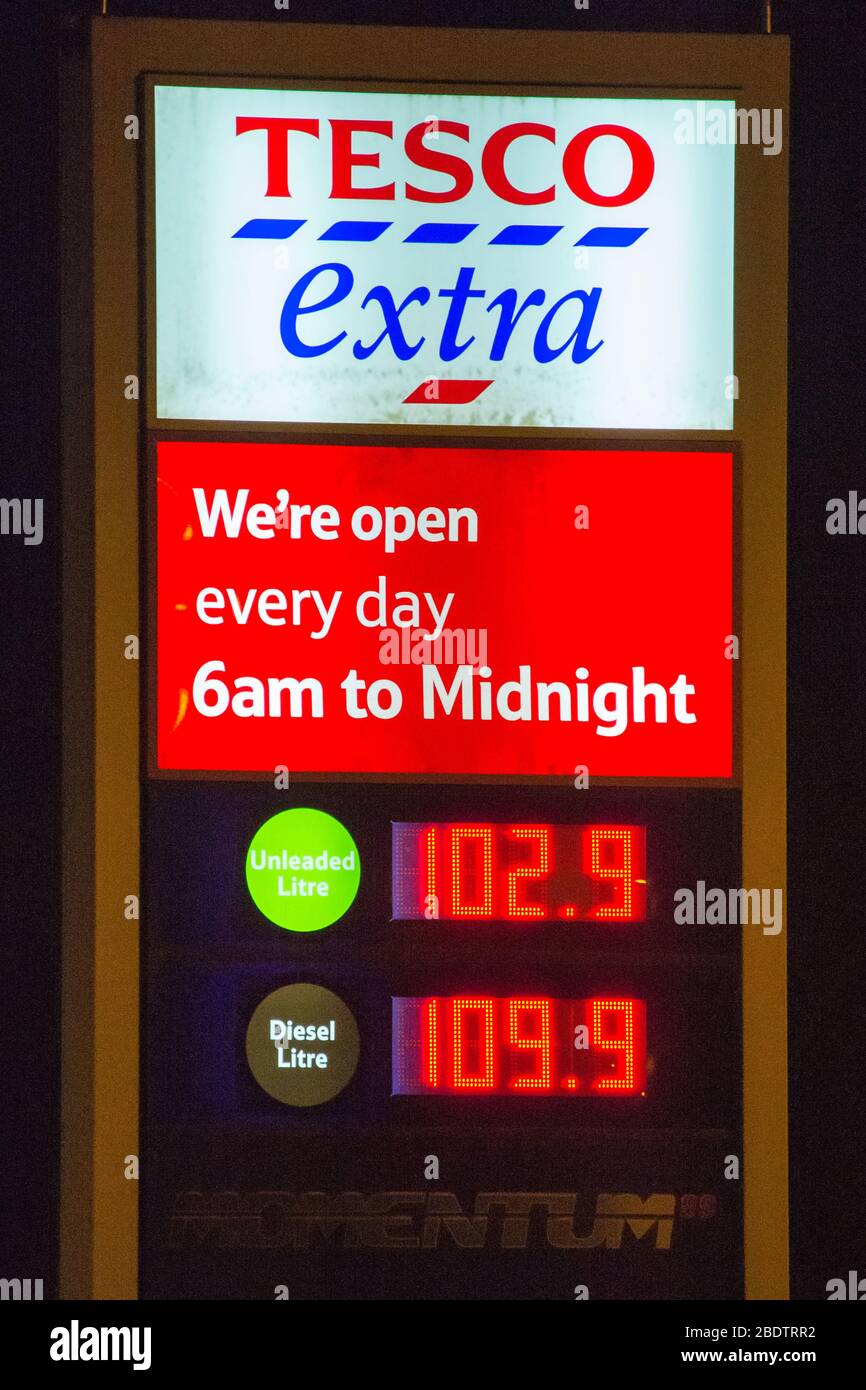 Tesco petrol pump hires stock photography and images Alamy