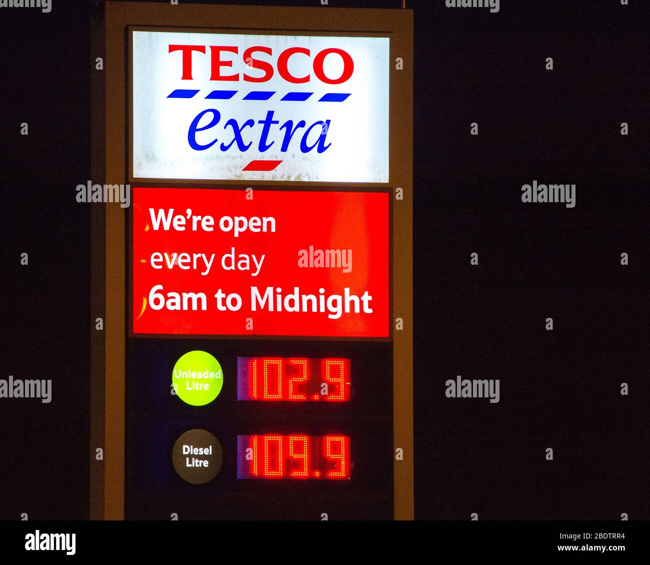 Tesco petrol pump hires stock photography and images Alamy