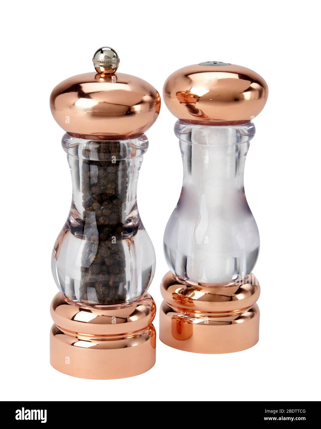 Salt and Pepper grinder, shakers Stock Photo