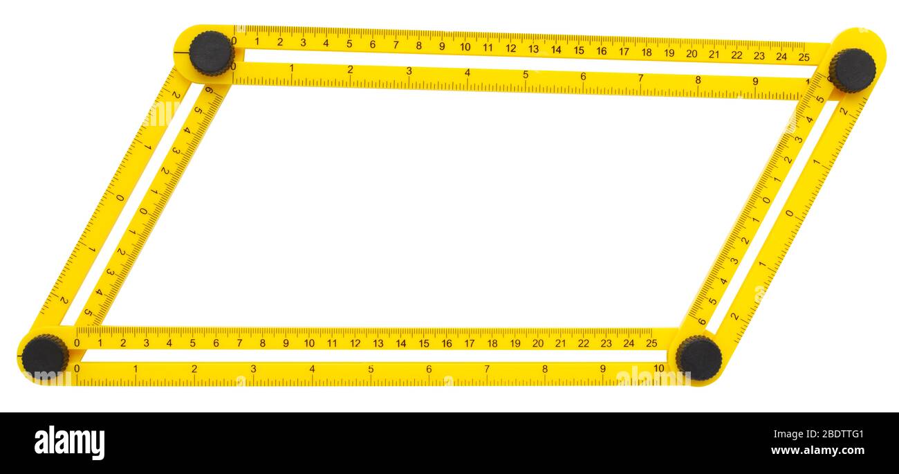 Multi-angle Measuring Ruler Stock Photo
