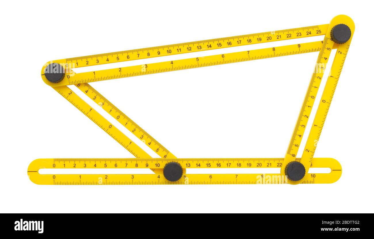 Multi-angle Measuring Ruler Stock Photo