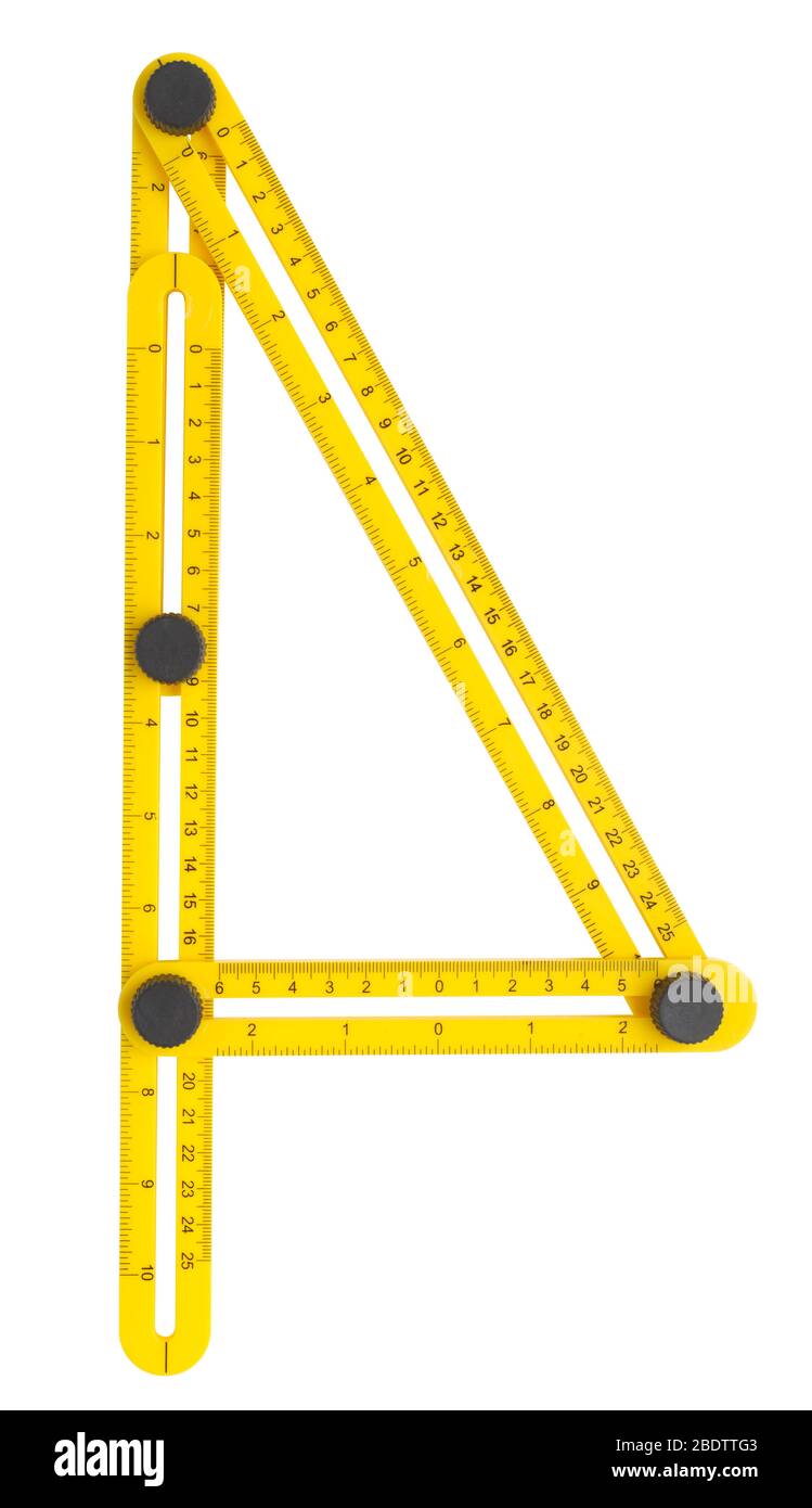 Multi-angle Measuring Ruler Stock Photo