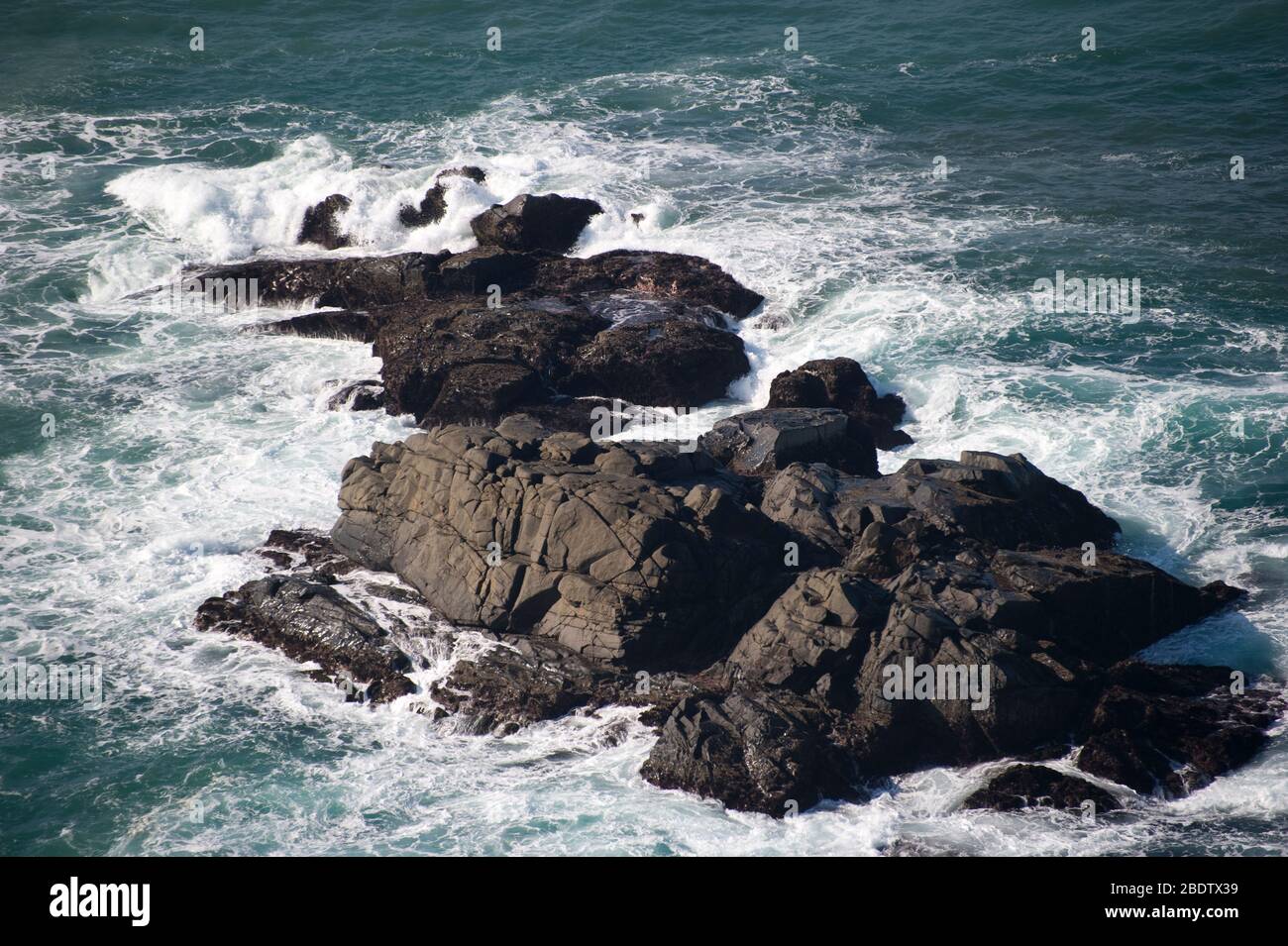 Surf around rocks, Port St Johns, Wild Coast, Eastern Cape, Transkei
