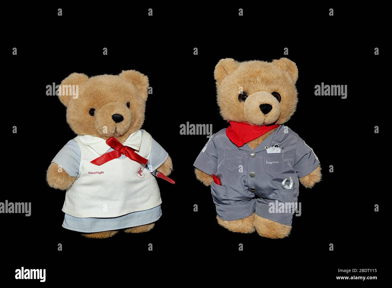 Teddy Bears practice Social Distancing Stock Photo