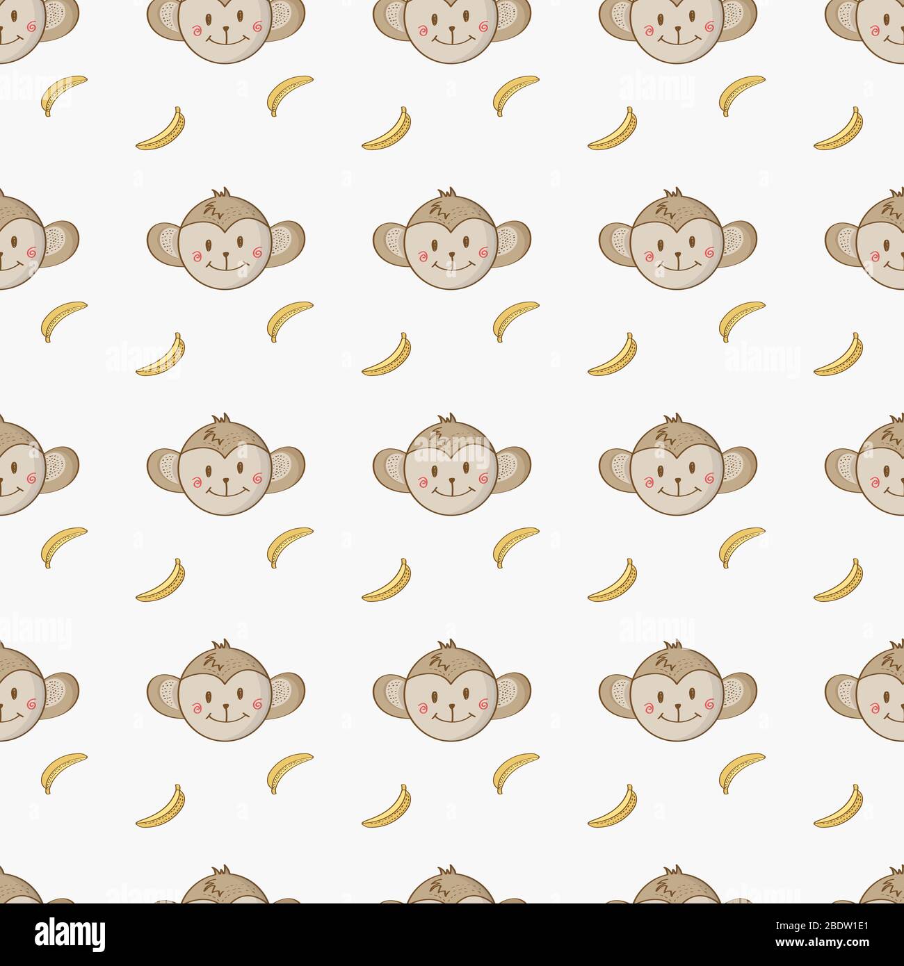 Cartoon monkey banana cartoon animal hi-res stock photography and ...