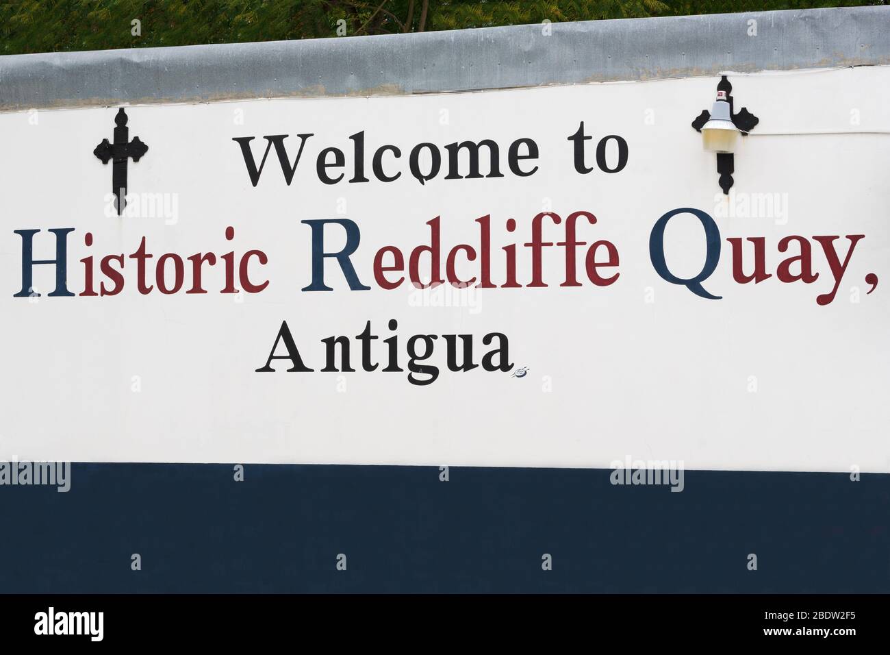 Historic Redcliffe Quay District,St. John's,Antigua Island,Antigua & Barbuda,Caribbean Stock Photo