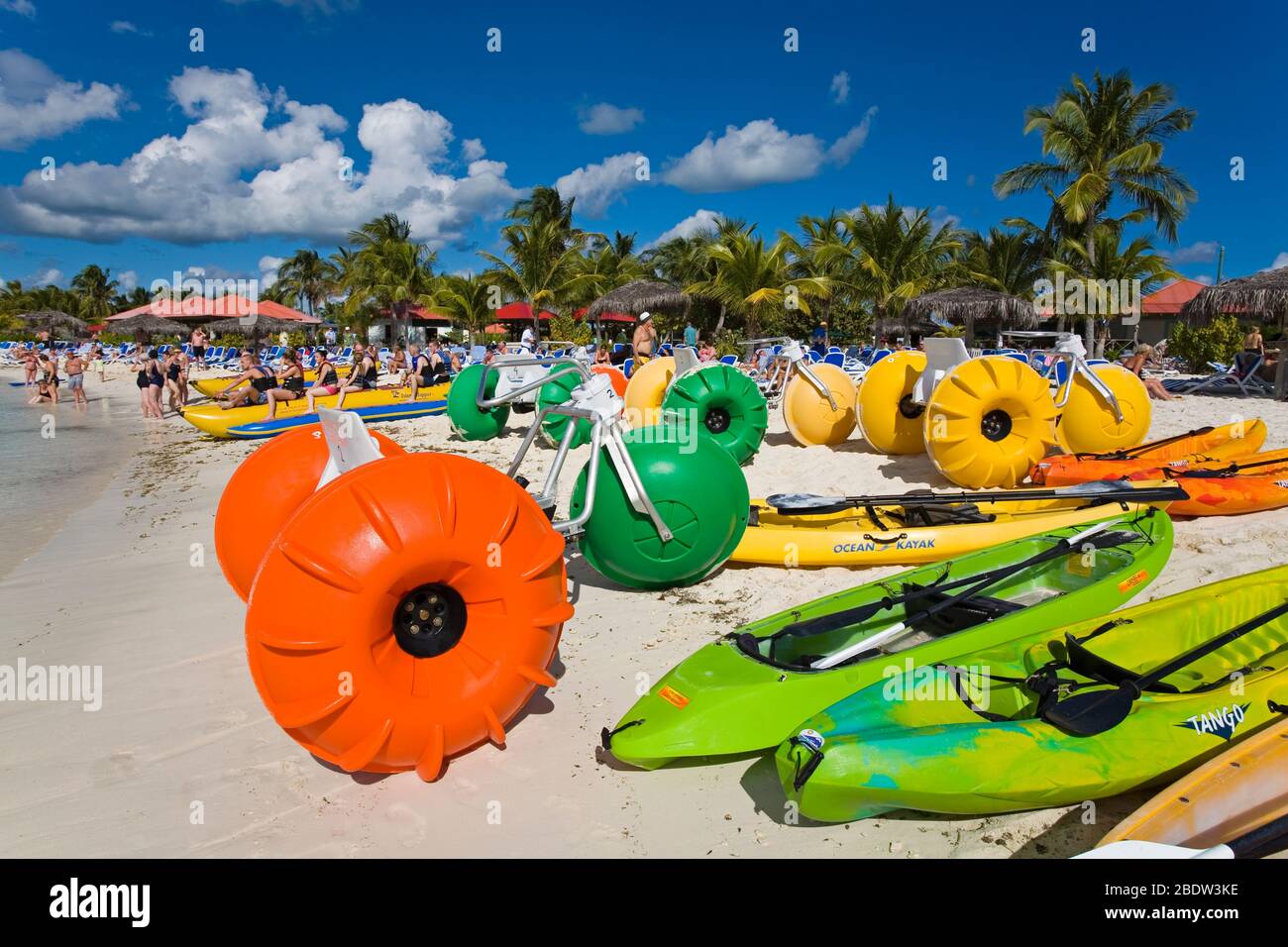 Beach on Princess Cays, Eleuthera Island, Bahamas, Greater Antilles, Caribbean Stock Photo