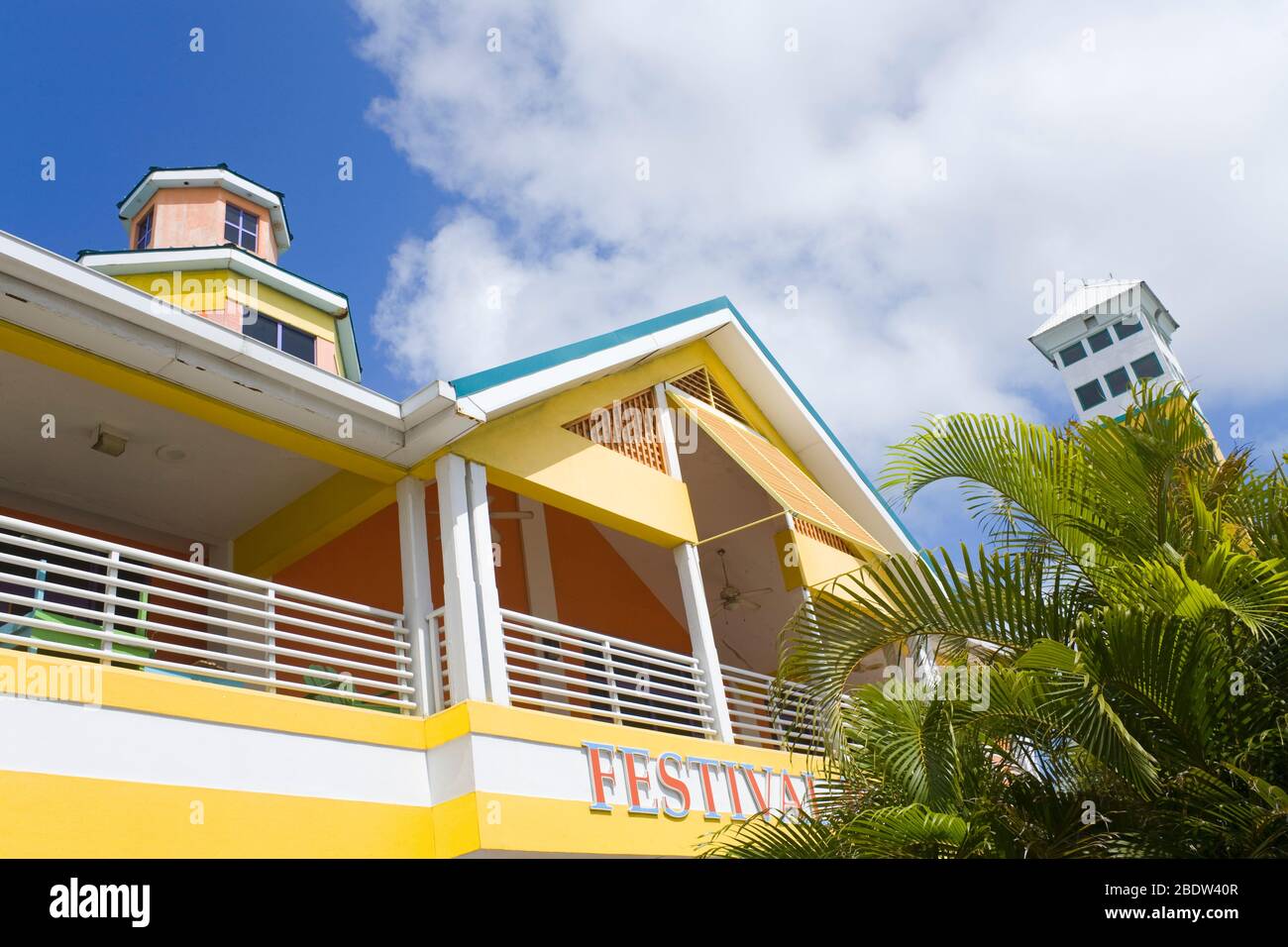 Festival Place in Nassau City, New Providence Island, Bahamas Stock