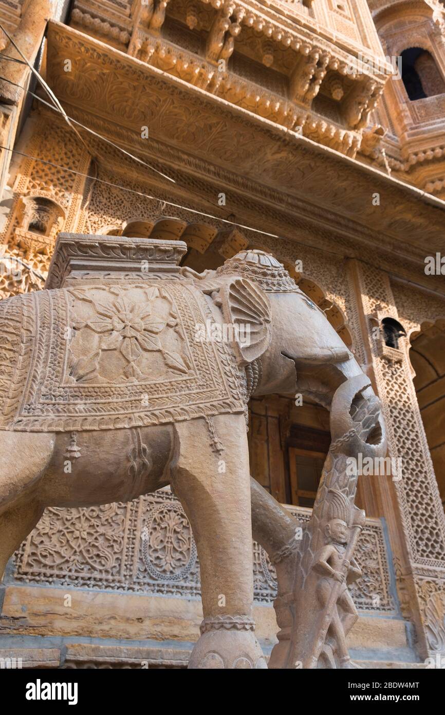 Nathmal Ji Ki Haveli Jaisalmer Rajasthan India Stock Photo - Alamy