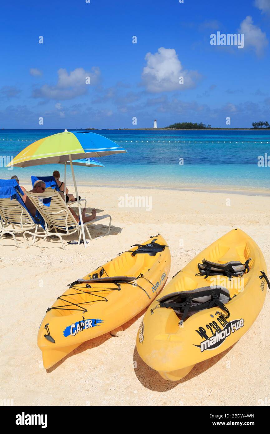 Junkanoo Beach, Nassau, New Providence Island, Bahamas Stock Photo