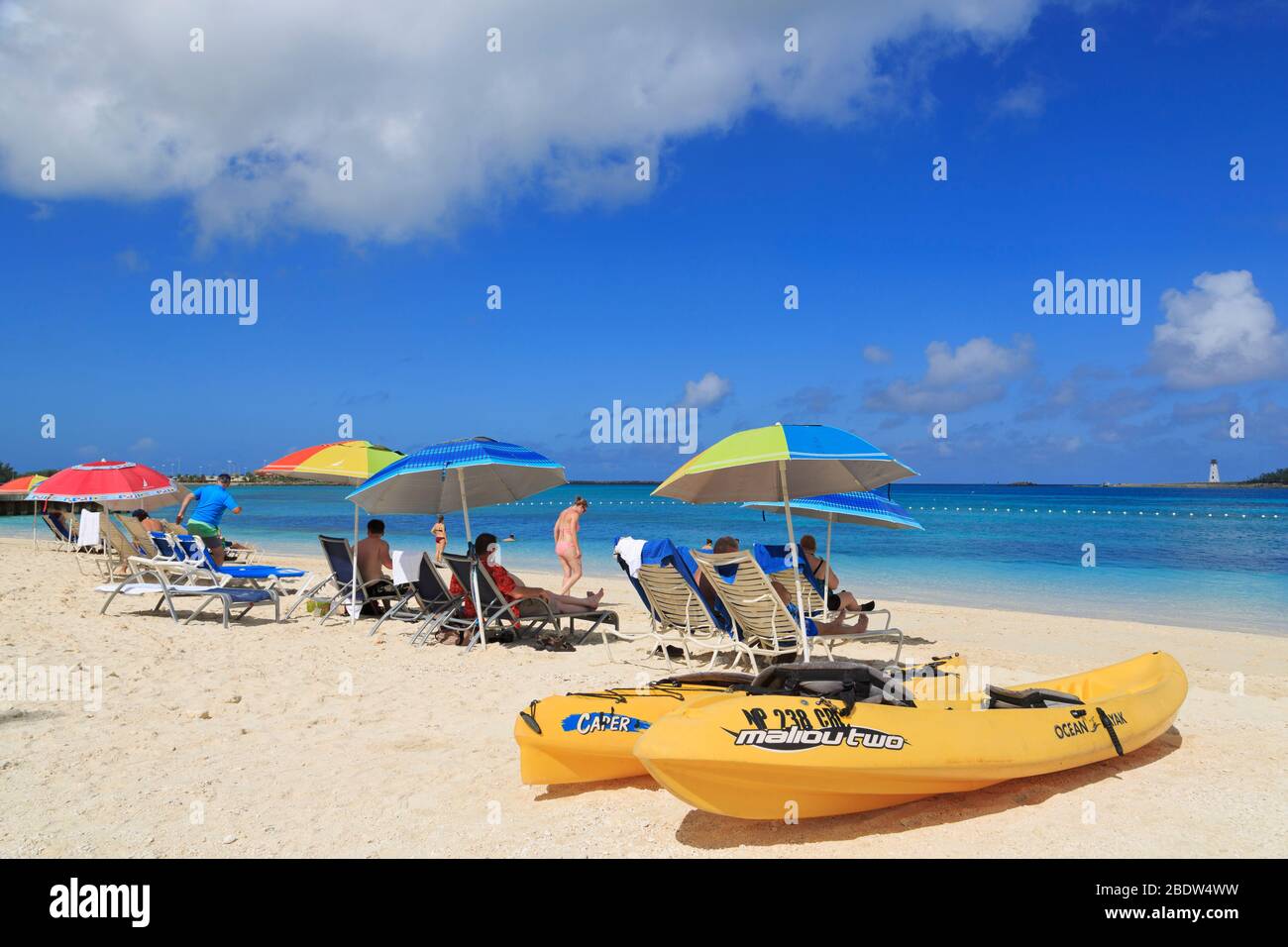 Junkanoo Beach, Nassau, New Providence Island, Bahamas Stock Photo