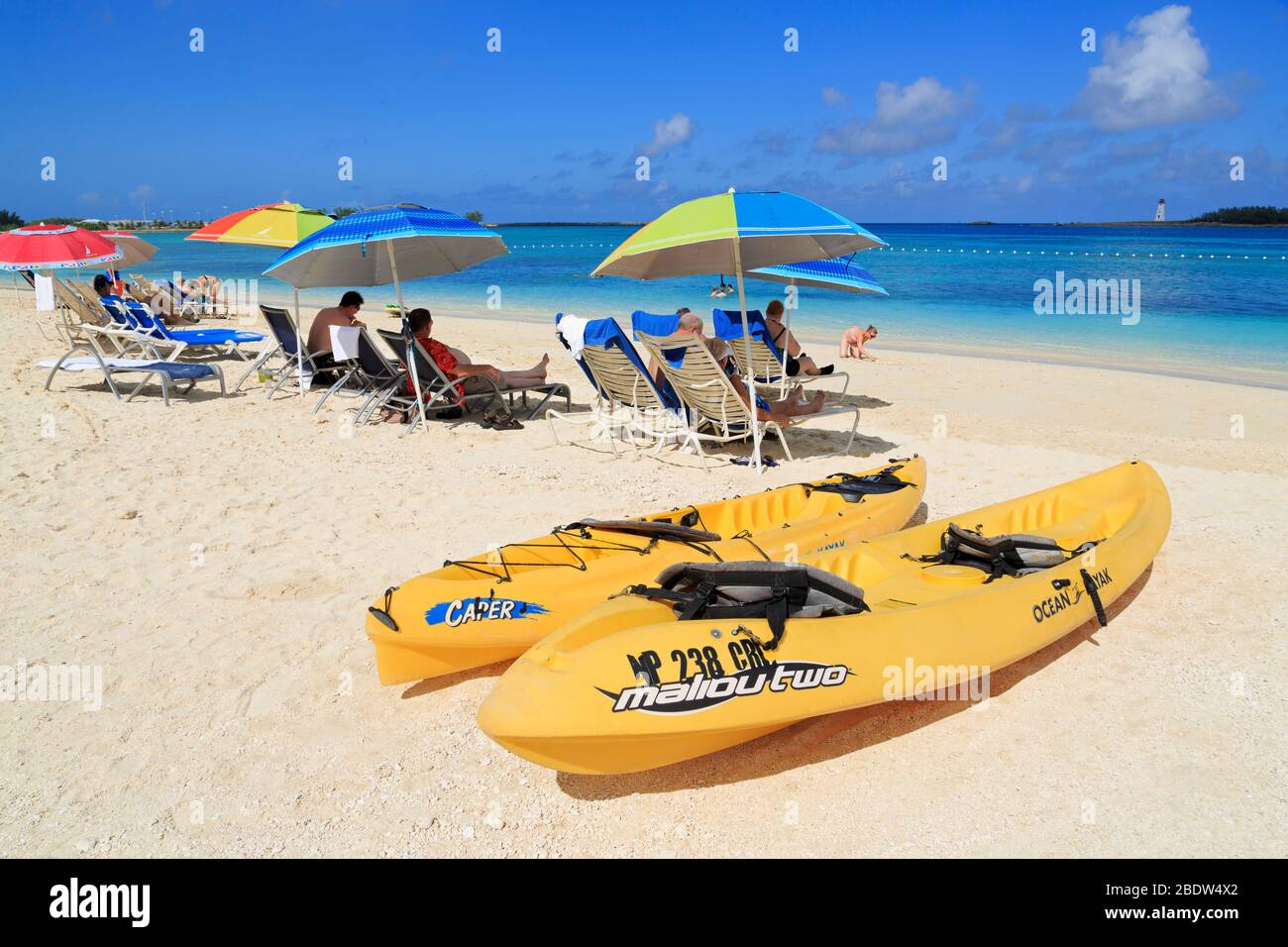 Junkanoo Beach, Nassau, New Providence Island, Bahamas Stock Photo