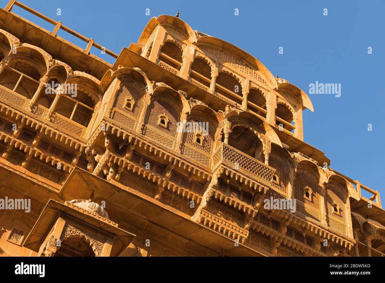 Raja Ka Mahal Palace Jaisalmer Fort Rajasthan India Stock Photo