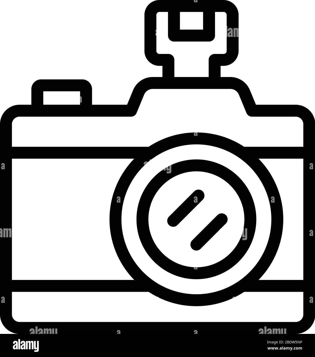 Camera icon, outline style Stock Vector Image & Art - Alamy