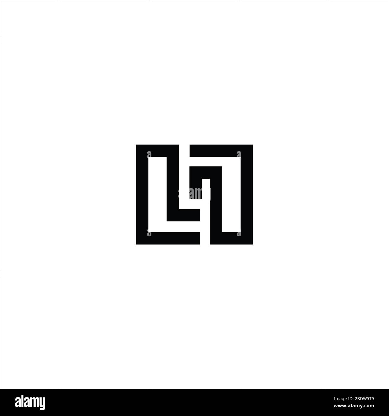 Initial letter ln logo or nl logo vector design template Stock Vector ...