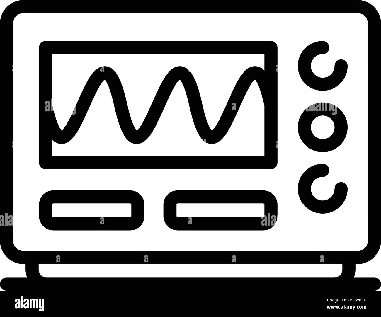 Oscilloscope icon, outline style Stock Vector Image & Art Alamy