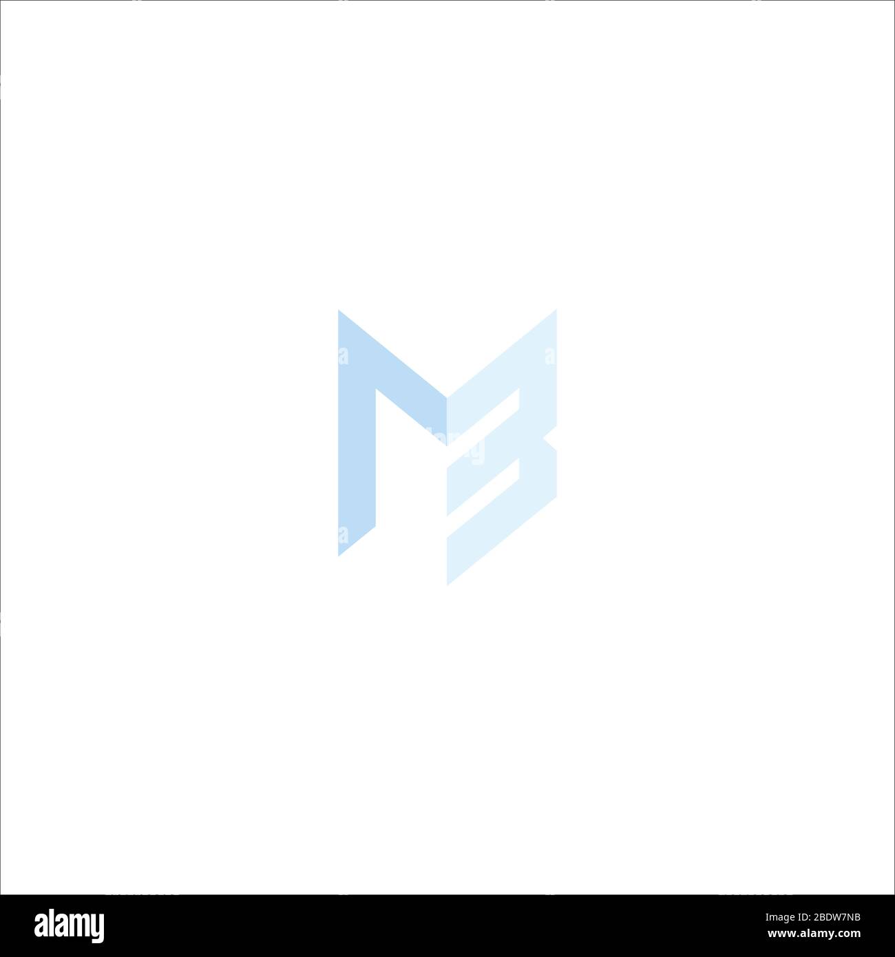 Initial letter mb logo or bm logo vector design template Stock Vector ...