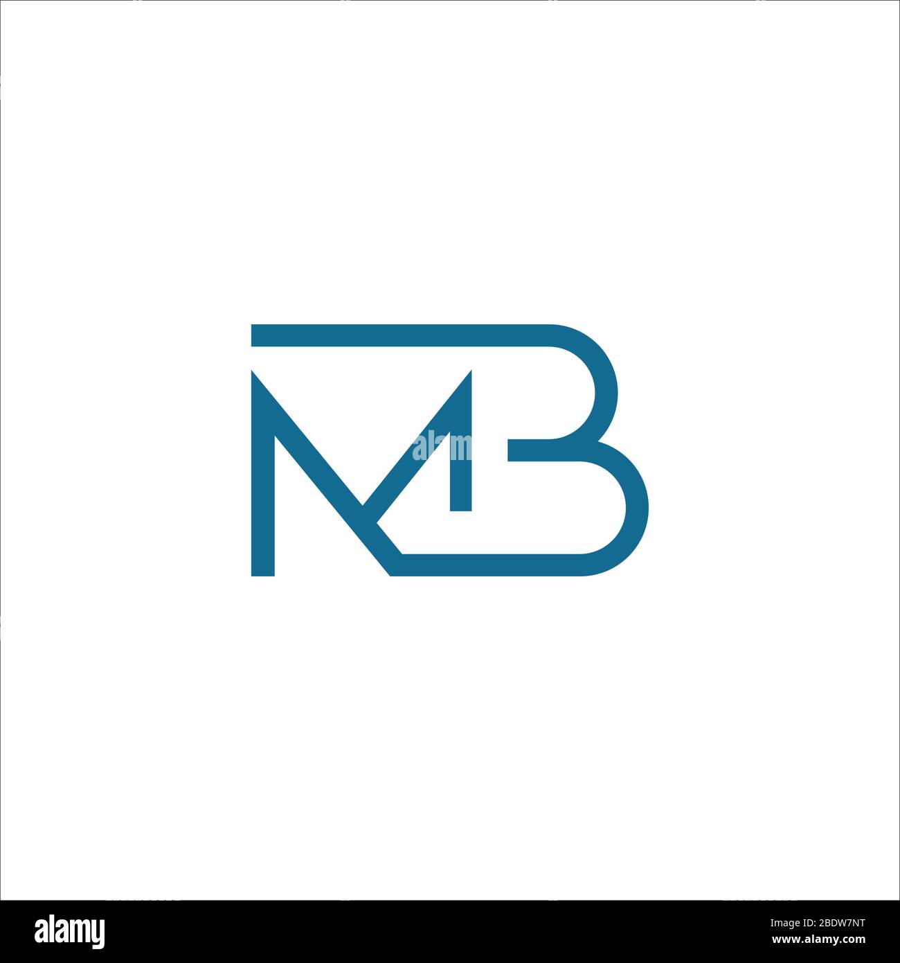 Initial letter mb logo or bm logo vector design template Stock Vector ...
