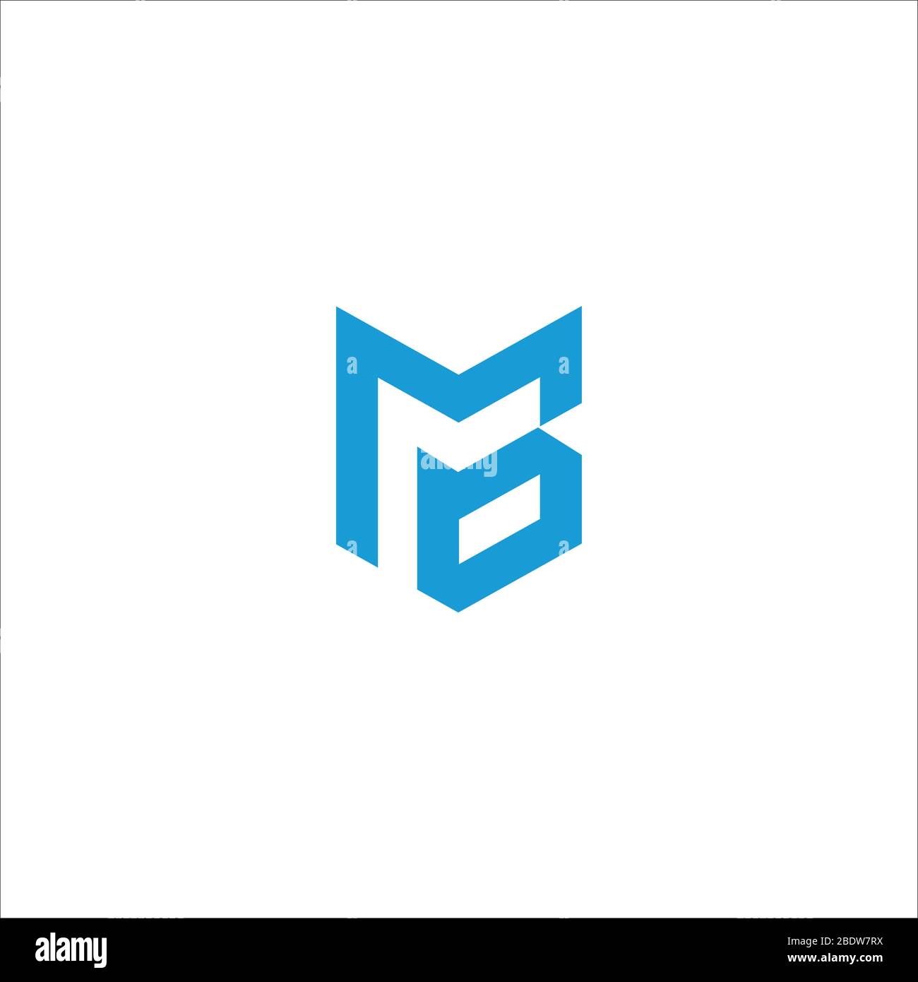 Initial letter mb logo or bm logo vector design template Stock Vector ...