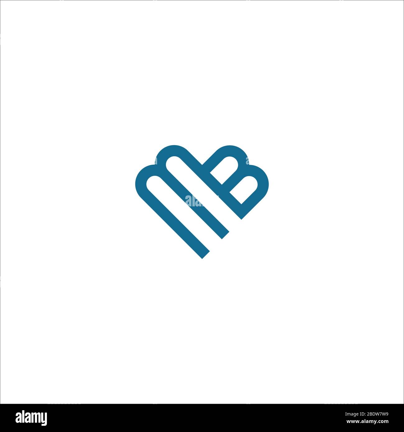 Initial letter mb logo or bm logo vector design template Stock Vector ...
