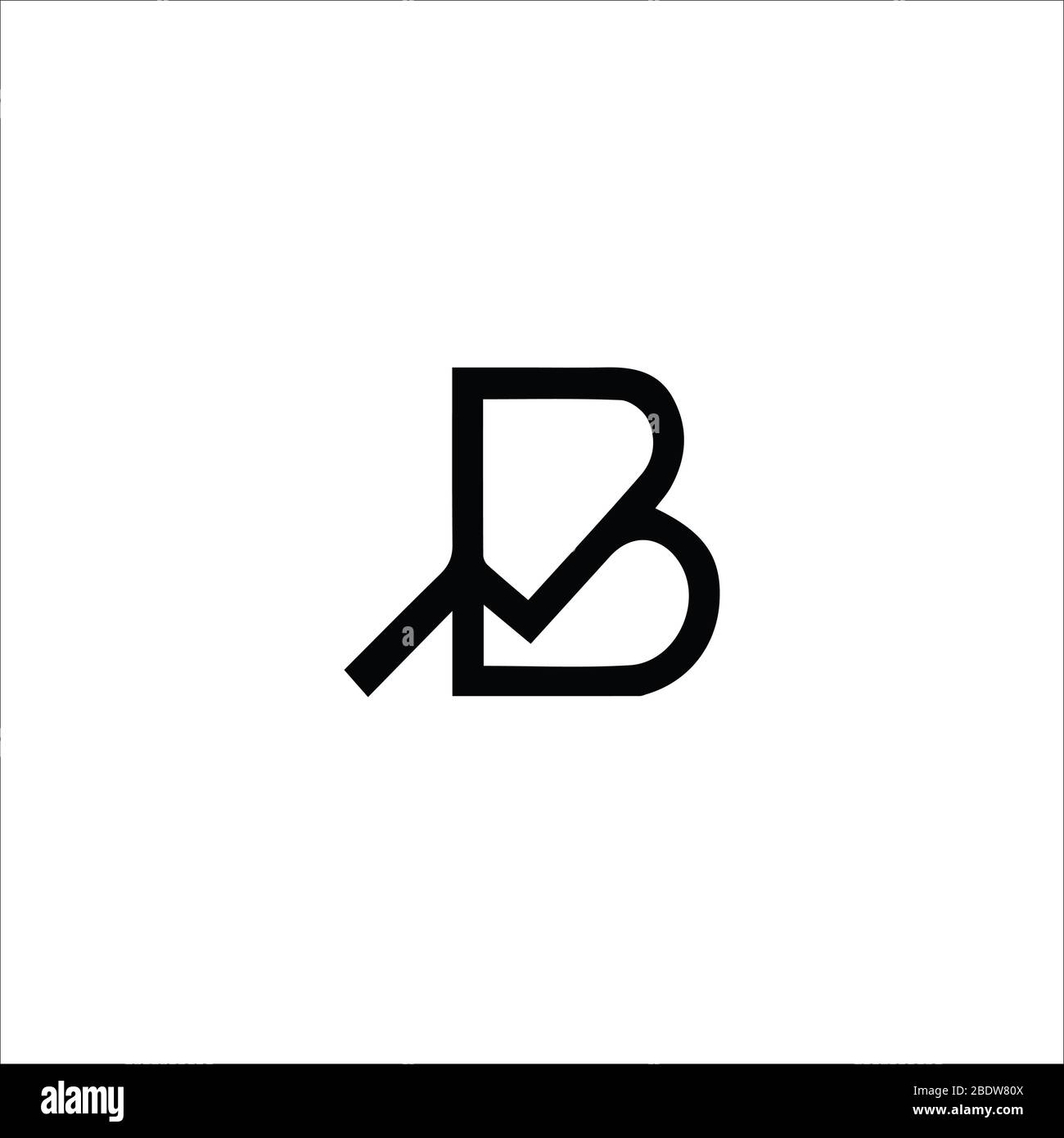 Initial letter mb logo or bm logo vector design template Stock Vector ...