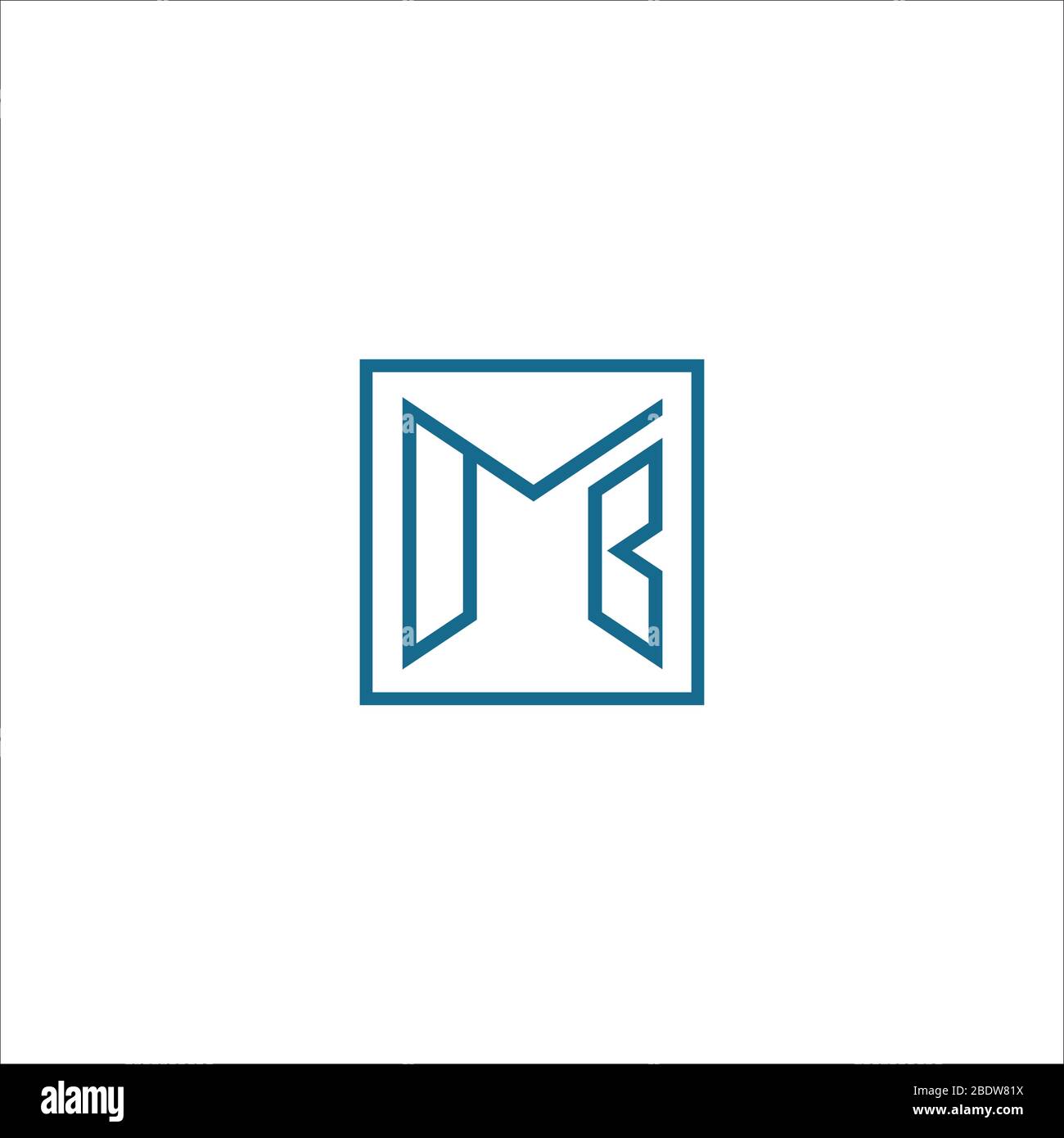 Initial letter mb logo or bm logo vector design template Stock Vector ...