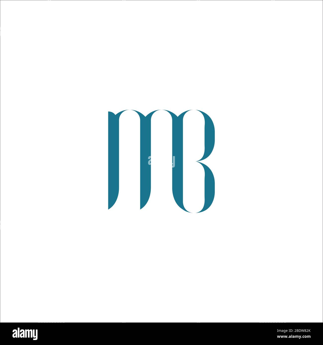 Initial letter mb logo or bm logo vector design template Stock Vector ...