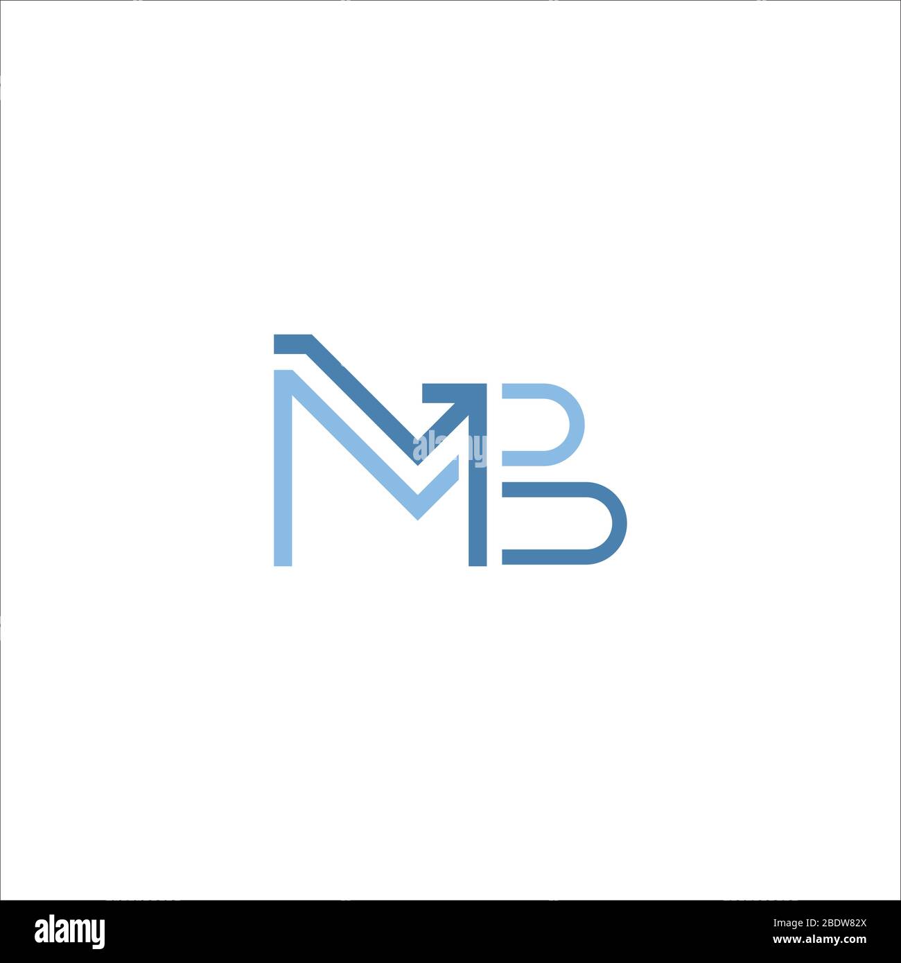 Initial letter mb logo or bm logo vector design template Stock Vector ...