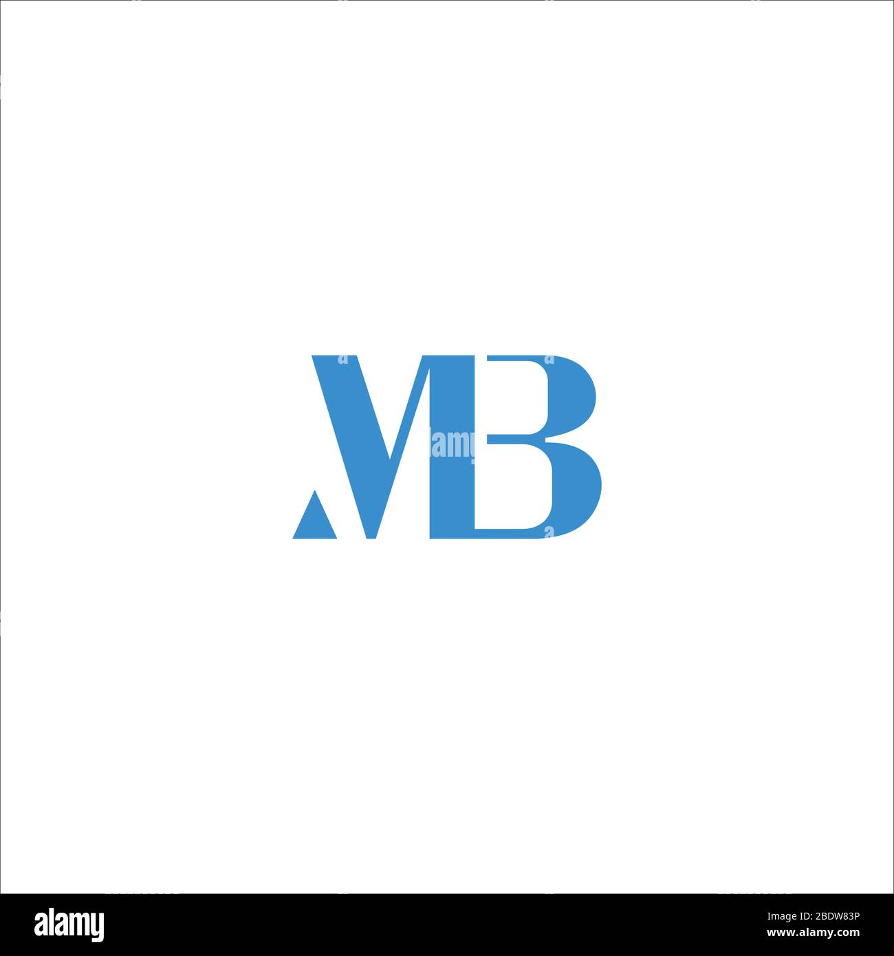 Initial letter mb logo or bm logo vector design template Stock Vector