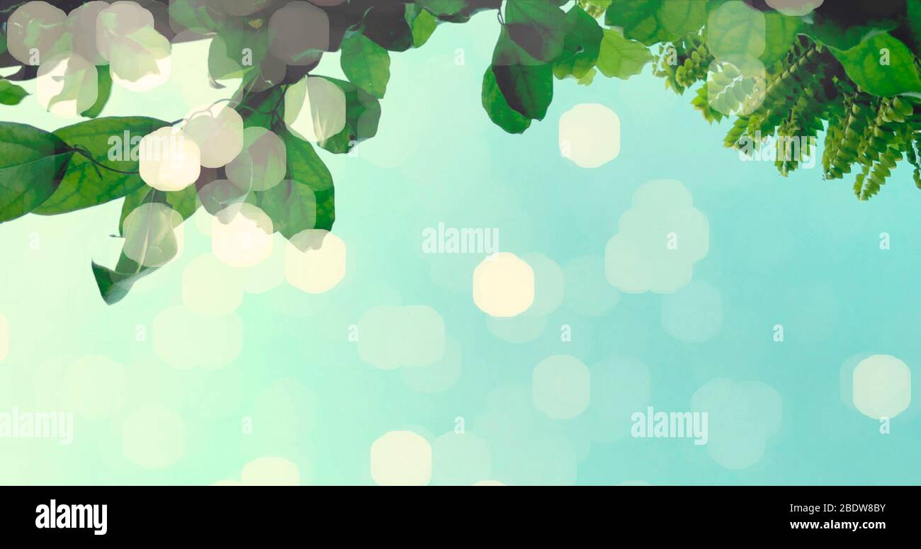 abstract blue background with bokeh Stock Photo - Alamy