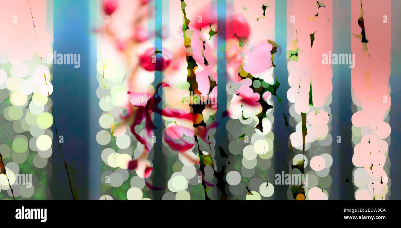 abstract blue background with bokeh Stock Photo - Alamy